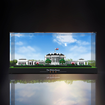 Acrylic display box for LEGO 21054 White House building series building block model storage box dust cover