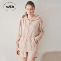 gelato pique22 spring new womens pajamas solid color bear embroidered shorts home wear PWCP221218