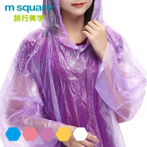 msquare outdoor travel adult children raincoat poncho thin men and women disposable raincoat Travel portable