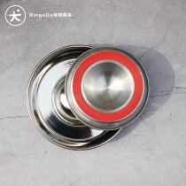 Not good looking but edible bowl RingoGo American imported stainless steel pet slow food basin non-slip