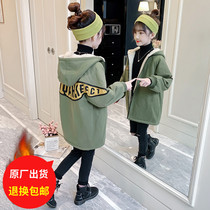 Girl Coats Pie Overcomes Autumn Winter Clothing 2022 New Ocean Gas CUHK Children Casual Plus Suede Thickened Trendy Cotton Clothes
