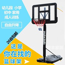 Adolescent indoor outdoor adult home training basket can lift mobile childrens basket kindergarten basketball stand