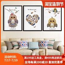 KS cross stitch 2020 new style living room dining room bedroom childrens room Egyptian plush cotton hand embroidery eternal love