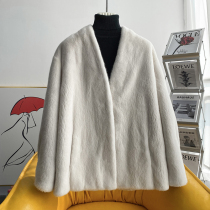 zqqz2021 imported velvet female mink whole mink fur coat short fashion mink fur coat women 2073