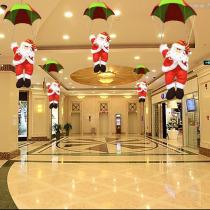 Christmas Decorations Parachute Climbing Rope Seniors Dolls Doll Paparazzi Christmas Mall Hotel Ceiling Decoration Pendant