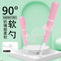 Ear digging spoon with lamp glowing ear spoon ear ear artifact child baby soft head picking earwax visual buckle ear spoon