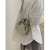 France Cone Koery Genuine Leather Smears Green Biscuit Woman Bag 2022 New Tide Hand 100 Hitch Satchel Bag