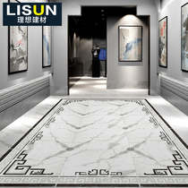 Simple gray parquet tile 800 living room porch aisle infinite floor tile jazz White puzzle floor tile 1