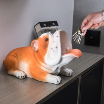 Home point beautiful porch key storage ornaments European modern home living room creative decoration lucky dog furnishings