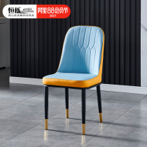 Chair Dining chair Household desk stool Modern simple backrest Simple economical wrought iron restaurant chair Negotiation chair