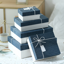 Gift box empty box large high-grade gift box ins Wind to send boys rectangular birthday gift box packaging box