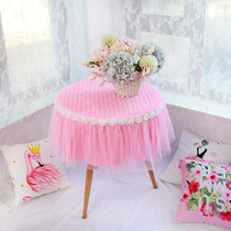 Crystal velvet round tablecloth quilted lace rose tablecloth balcony garden tablecloth round coffee table tablecloth tablecloth tablecloth home