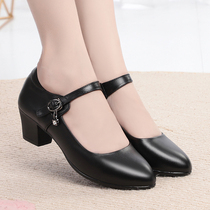 Shoes high heels shoes surest chunky-heel shoes vocational work shoes black dance cheongsam catwalk shoes soft