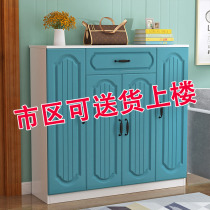  Shoe cabinet Simple modern small apartment household door large capacity entry door multi-layer storage entrance cabinet integrated foyer cabinet