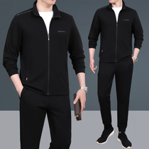 2021 new elderly casual sportswear dad autumn suit 60 years old fashion plus size brand sportswear