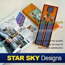 ● Star Korean version of mens straps British gentleman suspenders 3 clips 3 clips 3 5cm wide black pattern 30 color selection