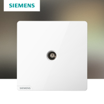 Siemens switch socket panel Hao Caiya White 86 home single TV wall concealed one TV