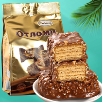 Russian Aconte Ot chocolate wafer caramel brushed chocolate wafer biscuits casual snacks