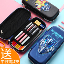 Pen bag female ins cute pencil box male first and second grade primary school students multi-functional large capacity stationery box 2019 new pencil bag creative kindergarten pen box 3d three-dimensional hard shell personality funny