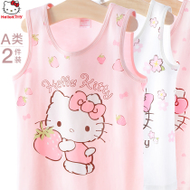 Girl vest cotton thin children Modal baby Summer belly bottling underwear girls inside wear and outside suspenders