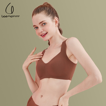 Vest-free underwear female one slice of summer thin breathable beauty back large chest in one small integrated penetration-free chest