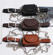 Belt bag with sweater belt sweater belt fashion hundred Net red belt belt belt bag decoration small bag running bag wear waist belt