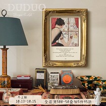 French retro hipster decorative painting bedroom niche murals wind photo props dining room living room wall painting