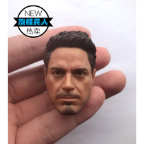 1:6 American team 3 civil War iron man Tony double head sculpture neck-less version spot hot sale (batch)