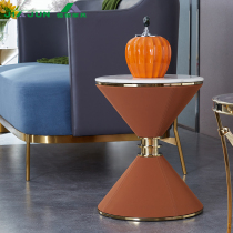 Light luxury marble side few creative sofa side corner post modern simple sofa side table mobile Nordic small table