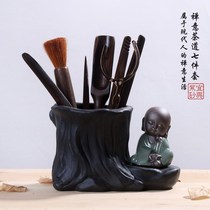 Tea ceremony six gentlemen set tea tray decoration Home Office complete set of tea cleaning tools tea set accessories gift