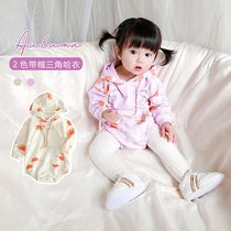 Baby clothes spring and autumn cute cute cute go out to hug clothes baby fashionable triangle ha clothes newborn foreign style coat tide