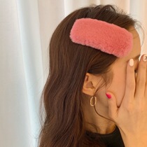 Soft - feft girl with plush hair candy color like rabbit hai - hai - net red hair - hair clip hair hair hair hair cloak hair cloak