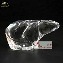 Hummingbird wonderful glass Desktop glass ornament Crystal polar bear Glass polar bear Car front crystal glass