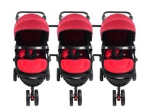 Triplets walking baby artifact Baby stroller Three people can sit and lie down Twins can be split stroller two-child artifact