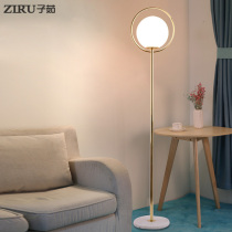 Postmodern floor lamp living room bedroom bed head light luxury remote control simple Nordic ins Net red creative vertical table lamp