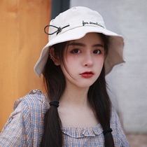  Hat female spring and summer sunscreen sun hat Korean fisherman hat cute and wild Japanese net red beach sun hat tide