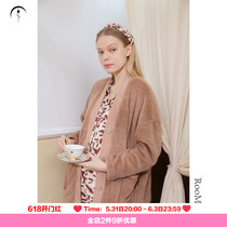 Room for RooMance Ru Man Division Original coral suede pyjamas pyjamas pyjamas womens spring and autumn thickened can be worn outside the home suit suit