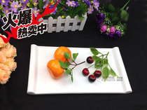 Rectangular ceramic plate Creative Western plate Steak plate Large flat plate shallow plate Japanese specialty sushi flat plate