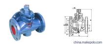 Three-way screw plug valve flange type cast-cast tee screw plug valve flange type three-way rotary plug valve