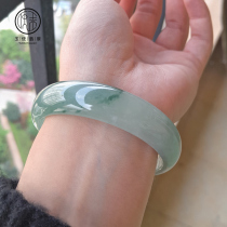 Jade makes emerald bracelet natural jade bracelet violet old pit ice seed A cargo Myanmar floats big Princess bracelet live