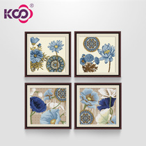 Full embroidery ks cross stitch embroidery 2021 new cotton plant flowers and plants living room quadruple hanging painting American elegant color