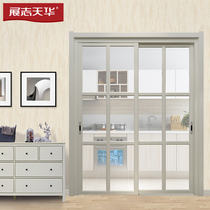 Zhanzhi Tianhua wooden door sliding door kitchen bathroom door sliding door Titanium magnesium alloy door CL-002B