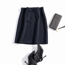 Good temperament feminine slimming commuter weapon tri-acetic acid anti-wrinkle midi skirt A-line skirt spring and summer