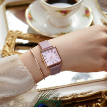 July time watch female summer simple temperament ins Wind 2021 new niche light luxury tide small square womens watch