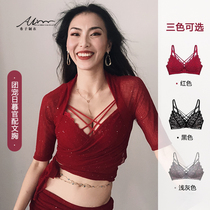 Xizijia belly dance bra sexy lace suspender practice suit bottoming vest new top without steel ring underwear