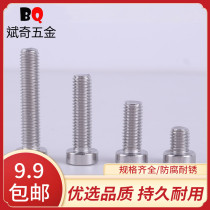 304 stainless steel thin head hexagon socket screw low head hexagon socket head bolt screw (M6m8M10)