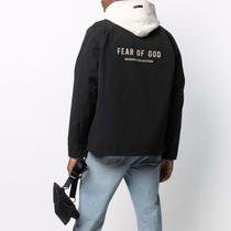 FOG FEAR OF GOD Mainline Seventh Season Flocking Zipper Jacket High Street Loose Mens Coach Jacket Tide