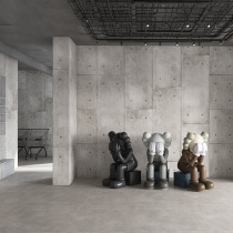 Industrial Wind Grey Cement Wall Splicing Buckle Plate Clear Water Die Integrated Wall Panel Bedroom Coffee Milk Tea Shop Restaurant Decoration