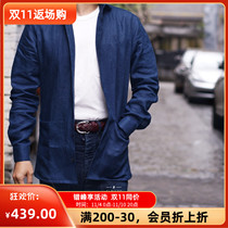 The En-gineer TE Multi Pocket Heavy Linen Long Sleeve Shirt Jacket Linen Coat