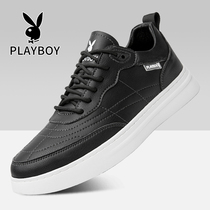 Playboy mens shoes autumn and winter new wild casual shoes mens Korean version of the trend leather shoes tide shoes